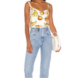 Song of Style Satin Fruit Top